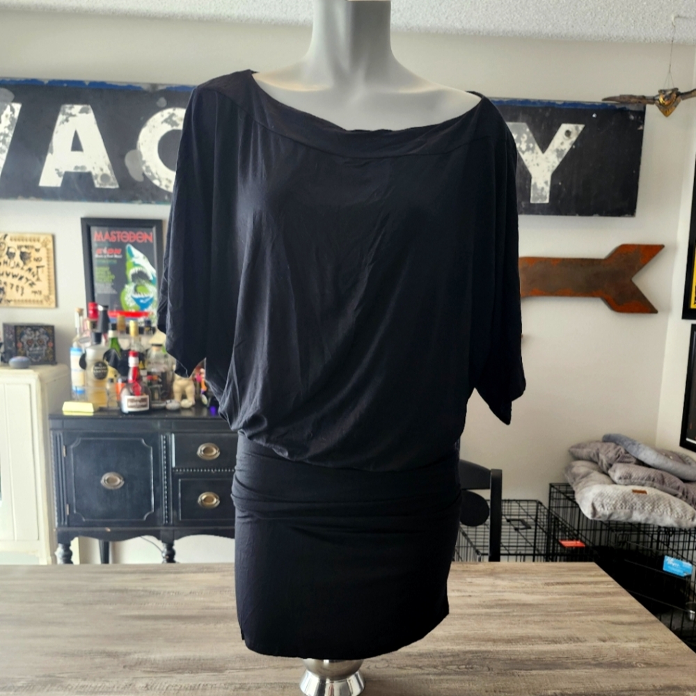 Go Couture Black Off Shoulder Dress